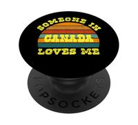 Someone In Canada Loves Me Vintage Sunset PopSockets PopGrip Adesivo