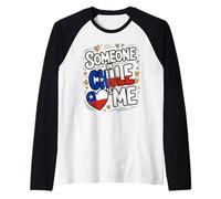 Someone in Chile Loves Me Long Distance Love Maglia con Maniche Raglan
