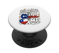 Someone In Chile Loves Me Long Distance Love PopSockets PopGrip Adesivo