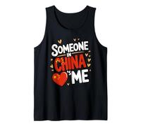 Someone in China Loves Me Cute Heart China Canotta