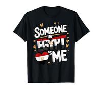 Someone in Egypt Loves Me Cute Egypt Flag Heart Maglietta