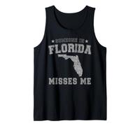 Someone in Florida Misses Me Cuore Vintage Stato Canotta
