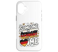 Someone In Germany Loves Me Heart Flag Romantic Custodia per iPhone 16 Plus