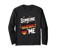 Someone in Germany Loves Me Heart Flag Romantic Maglia a Manica