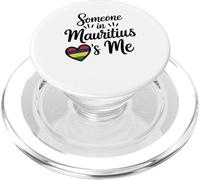 Someone In Mauritius Loves Me Heart Flag PopSockets PopGrip per MagSafe