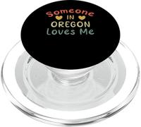 Someone In Oregon Loves Me Retro USA Stato US PopSockets PopGrip per MagSafe