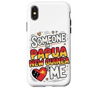 Someone In Papua New Guinea Loves Me Heart Custodia per iPhone X/XS