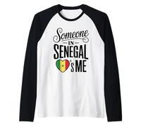Someone in Senegal Loves Me Country Pride Maglia con Maniche Raglan