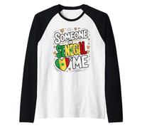Someone in Senegal Loves Me Heart Africa Pride Maglia con Maniche Raglan