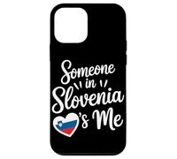 Someone In Slovenia Loves Me Heart Flag Quote Custodia per iPhone 12 mini