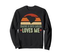 Someone in South Carolina Loves Me Retro Vintage Stato Felpa