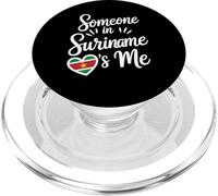 Someone In Suriname Loves Me Heart Flag Pride PopSockets PopGrip per MagSafe