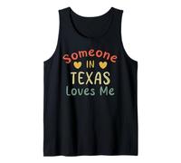 Someone in Texas Loves Me Retro USA Stato US Canotta