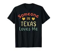 Someone in Texas Loves Me Retro USA Stato US Maglietta