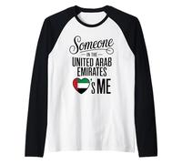 Someone in The United Arab Emirates Loves Me Maglia con Maniche Raglan