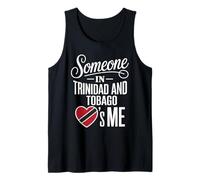 Someone in Trinidad And Tobago Loves Me Heart Flag Canotta