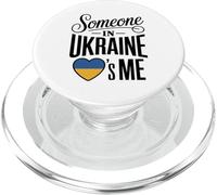Someone In Ukraine Loves Me Heart Flag Support PopSockets PopGrip per MagSafe