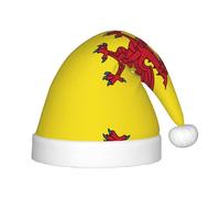 Somerset County - Cappello natalizio con bandiera della contea, cappelli di Natale per ragazzi e ragazze, cappello di Natale per Capodanno, decorazione per feste festive, rosso