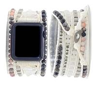 Somesame Compatibile con cinturino Apple Watch da 49 mm, 45 mm, 41 mm, 44 mm, 42 mm, 40 mm, 38 mm, stile bohémien, multistrato, realizzato a mano, per uomo e donna, per iWatch SE/Ultra Serie 9, 8, 7