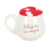 Something Different A Hug In A Mug Cuore Set Tazza e Calzino (SD6644)