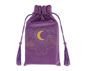 Something Different FT_54130 - Custodia con coulisse | Mani dei tarocchi viola | 1 pezzo, 20 g, multicolore