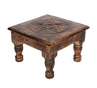 something different Tavolo da Altare, Design Pentagramma, Legno, 1 Pezzo. 1880 g, Vedi Descrizione, Marrone, Taglia Unica