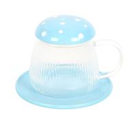 Something Different Mushroom Vetro Tazza e Piattino (SD6568)