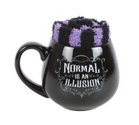 Something Different Normal Is An Illusion Gotico Set Tazza e Calzino (SD5983)
