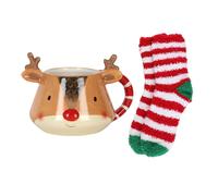 Something Different Renna Natale Set Tazza e Calzino (SD4677)