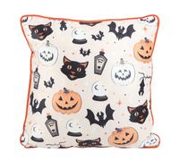 Something Different Spooky Cat And Pumpkin Quadrato Cuscino Imbottito (SD5946)