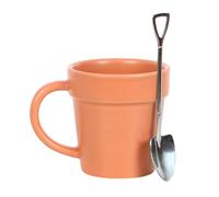 Something Different Vaso per Piante Ceramic Set Tazza e Cucchiaio (SD5470)