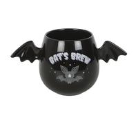 Something Different Wholesale Bat's Brew Bat Wing Mug - Tazza in ceramica spettrale e carina per gli appassionati di gotici - Capacità 450 ml - Solo lavaggio a mano - Tazza unica di Halloween per gli