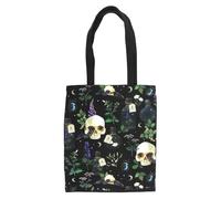Something Different Wholesale Borsa tote in policotone con stampa Venom & Vines, design botanico gotico, resistente e spaziosa, ecologica e riutilizzabile, regalo perfetto per gli appassionati di