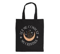 Something Different Wholesale Mystical Crystal - Borsa tote a tema cristallo: Let Me Consult My Crystals, borsa da viaggio per indovini, accessori per divinazione, borsa per la spesa spirituale, borsa