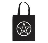 Something Different Wholesale Pentagram Tote Bag Cotone Tote con Pentagramma Occulto Shopping Bag Witchy Canvas Tote Gothic Eco-Friendly Alternative Fashion Tote, Multicolore, Multicolore
