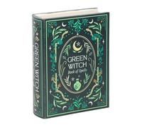 Something Different Wholesale Scatola portaoggetti a forma di libro di strega, verde, design mistico, scomparto segreto, decorazione per la casa