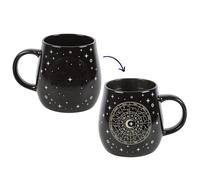 Something Different Wholesale Tazza cambia il calore con ruota astrologica, design con 12 segni zodiacali, tazza da caffè in ceramica che cambia colore, ideale per gli appassionati di astrologia e gli