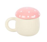Something Different Wholesale Tazza rosa con funghi | Tazza in ceramica a fungo | Cottagecore Forest Drinkware