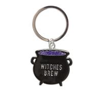 Something Different Wholesale Witchy Accessories: Portachiavi a forma di calderone con tema magico, perfetto per le streghe, Nero