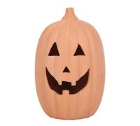 Something Different Wholesale Zucca ornamentale in terracotta da 30 cm, decorazione per Halloween con bagliore spettrale, per interni ed esterni
