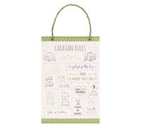 Something DifferentHappy Camper Caravan Rules Cartello Appeso (SD5458)