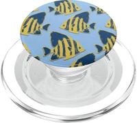 Something's Fishy Navy Blue & Yellow Fish PopSockets PopGrip per MagSafe
