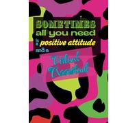 Sometimes all you need is a positive attitude and a virtual assistant notebook: Funky leopard print design