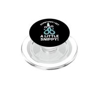 Sometimes I Get A Little Snippy Forbici Gioco di parole PopSockets PopGrip per MagSafe