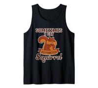 Sometimes I Get Distracted Squirrel Distrazione Canotta