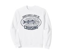 Sometimes I Just Be Cruising Divertente Nuoto Barracuda Felpa