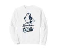 Sometimes I Just Be Fartin' Funny Farting Penguin da Uomo Felpa