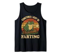 Sometimes I Just Be Farting Funny Vintage Frog Sarcastico Canotta