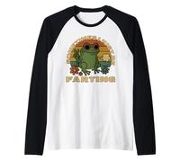Sometimes I Just Be Farting Funny Vintage Frog Sarcastico Maglia con Maniche Raglan