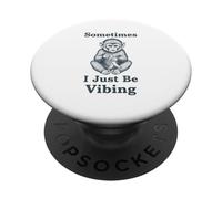 Sometimes I Just Be Vibing Scimmia Divertente Retro Meme Vintage PopSockets PopGrip Adesivo